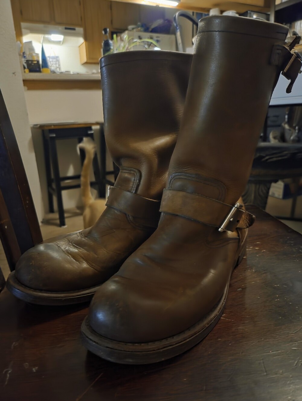 Red Wing Shoes Brown Leather Harness Engineer Boots
